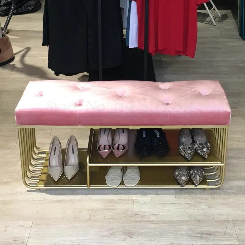 Скандинавский стул для обуви входной двери домашний шкаф магазина одежды из