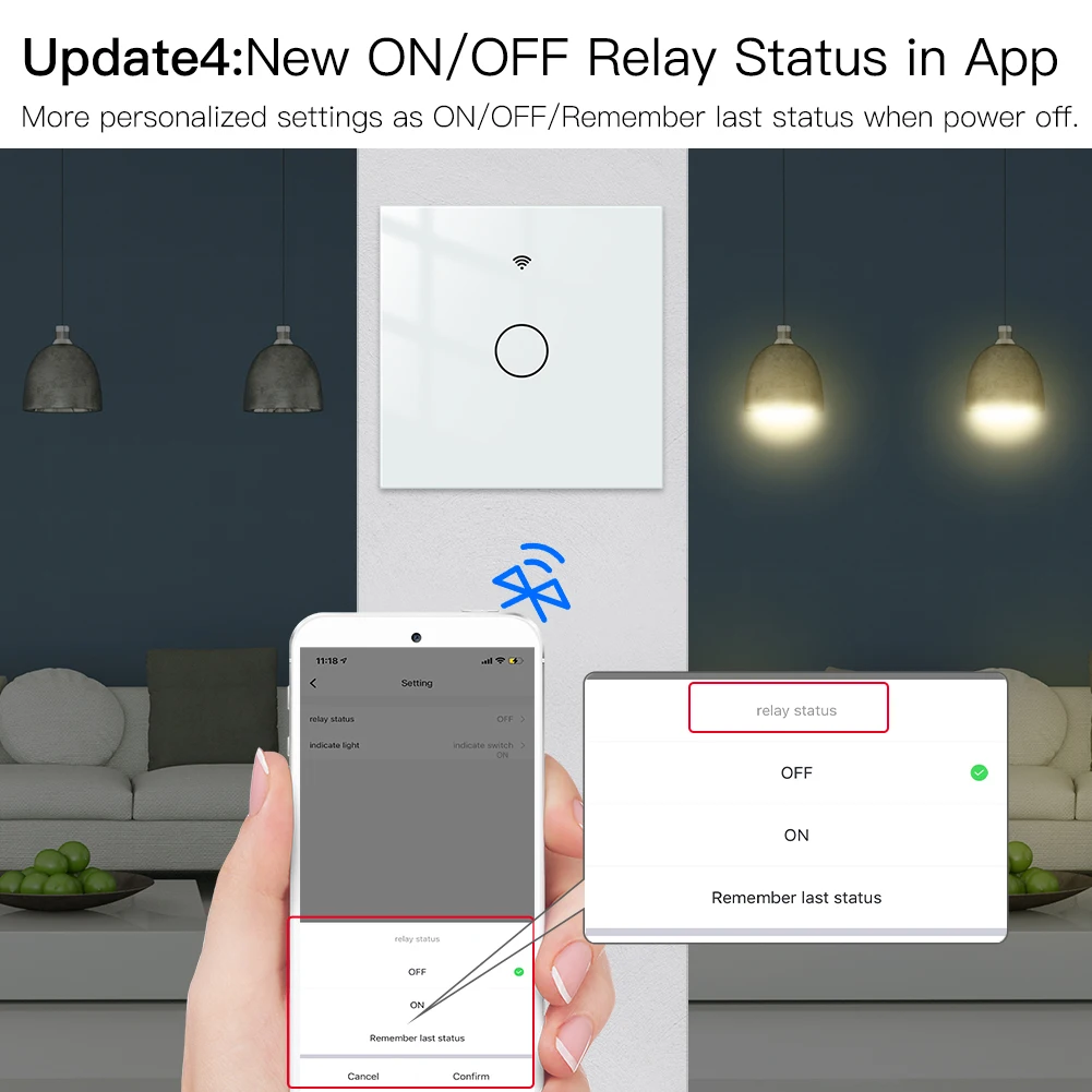 Умный светильник ель с поддержкой Bluetooth 2/3 позиций мультиконтроль Sigmesh Tuya Smart Life APP