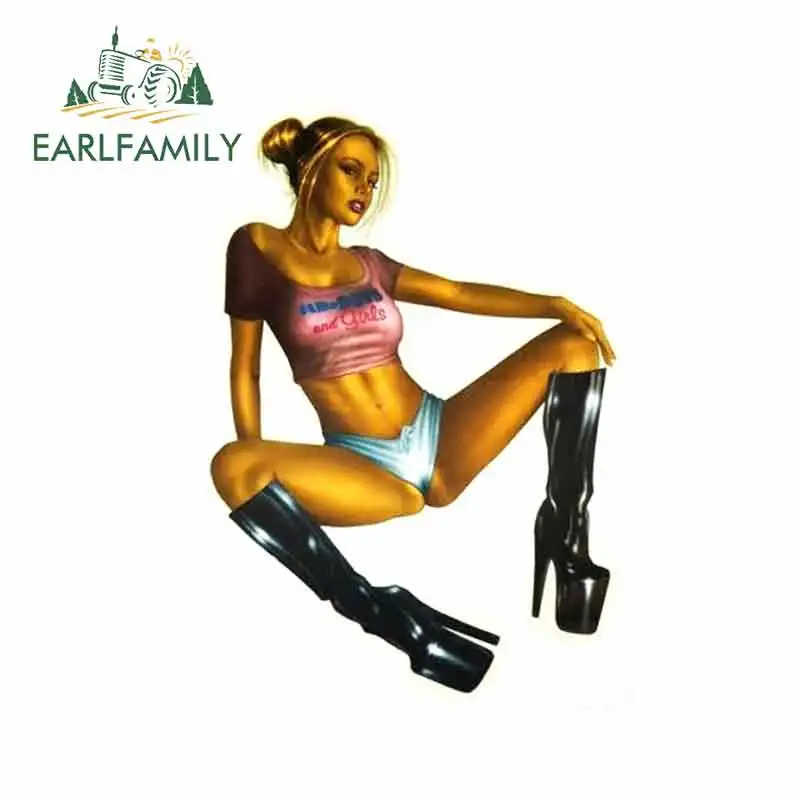 EARLFAMILY 13 см x 9 1 милый LBGTQ PINUP GIRL мне нравятся девочки и мальчики! Виниловая наклейка