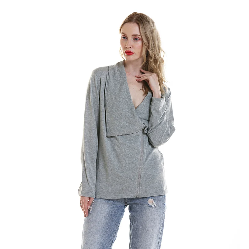 Повседневная куртка с длинным рукавом пальто отложным воротником для женщин