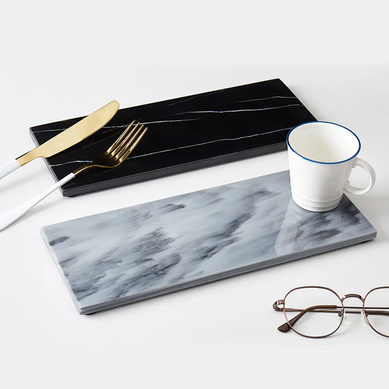 Поднос для хранения из натурального мрамора | Дом и сад