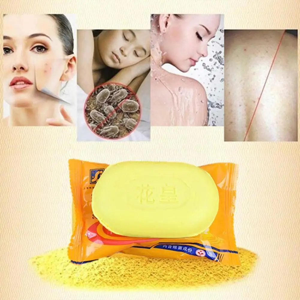 

New 85g Sulphur Soap Skin Care Dermatitis Fungus Eczema Soaps Shower Whitening Fungus Care Anti Bacteria Bath Cleaning Skin J9L0