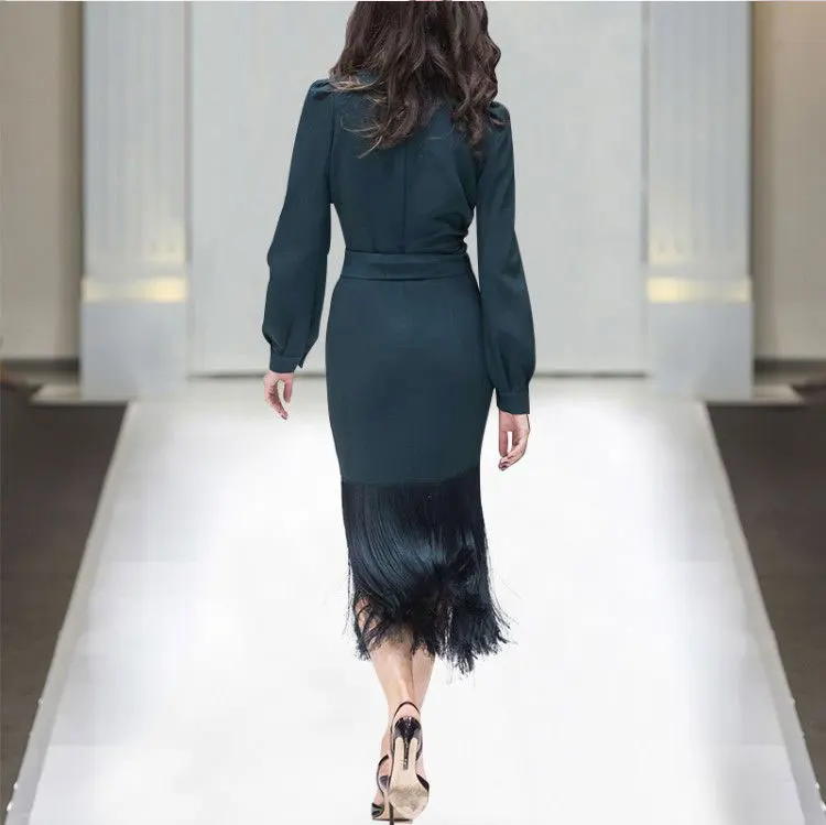 Подиумный дизайнерский Новый Модный высококачественный сексуальный костюм для