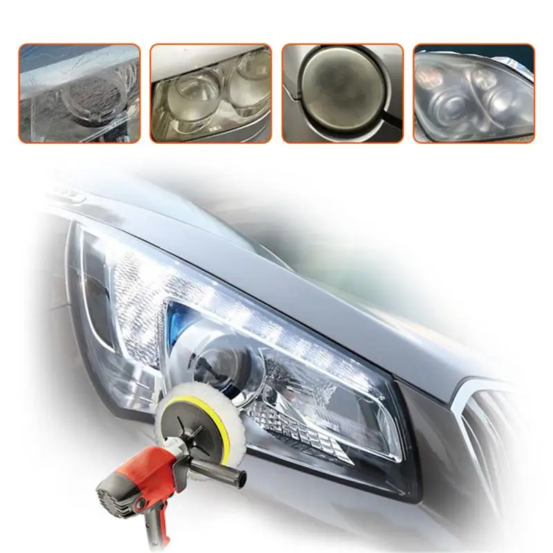 

Car Headlight Repair Kit DIY Polish Headlight Repair Kit Brightener Car Care Repair Refurbishment Tools Restoration Cleaning Kit
