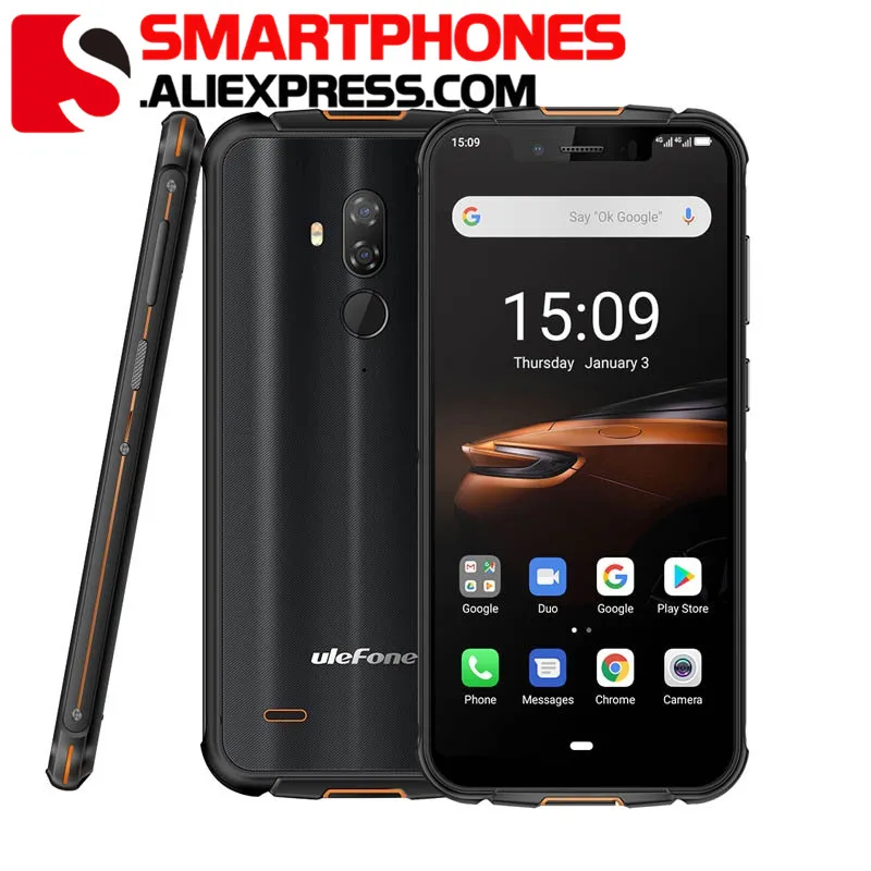 Ulefone Armor 5S 4 Гб + 64 Водонепроницаемый IP68 NFC прочный мобильный телефон MT6763 Otca core Android 9