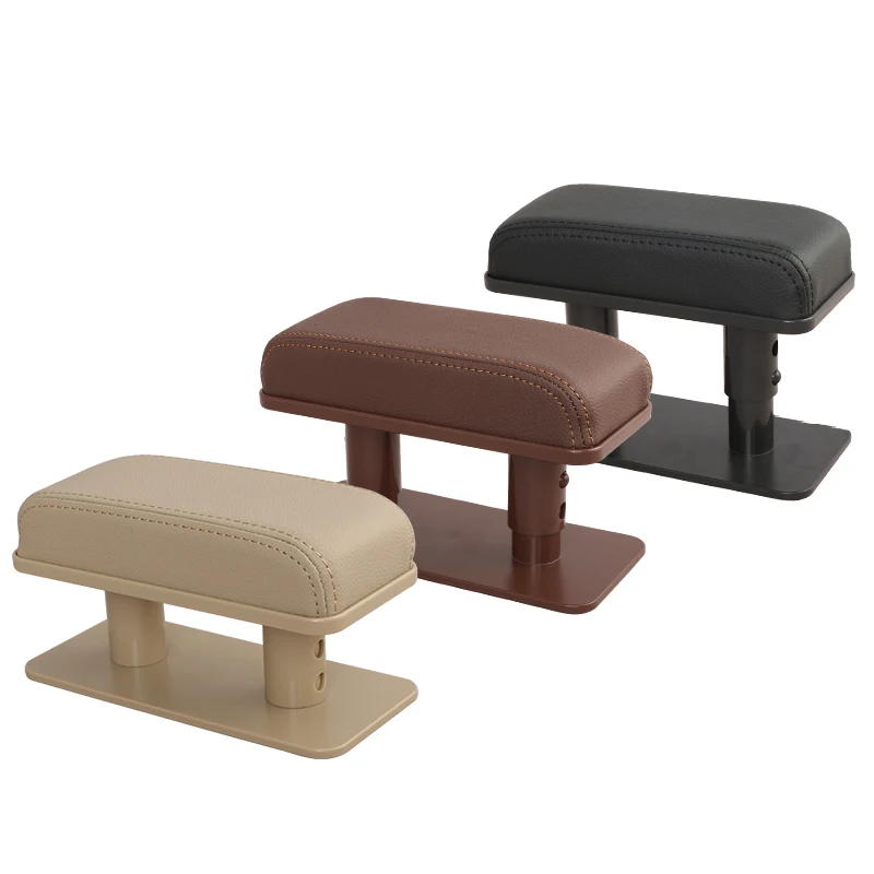 

Car Armrest Pad Left Elbow Support General Leather Booster Pad Central Armrest Box Adjustable Armrest for BMW Car Accessories