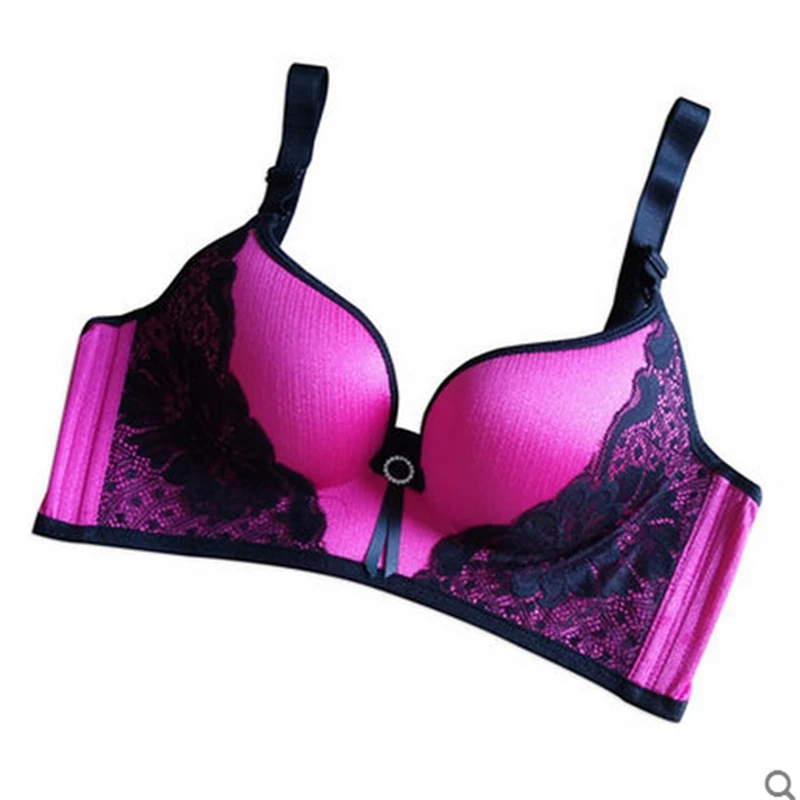 

Backstrom Womens Underwear Intimates No Rims Bralette Lace Sexy Gather No Trace Close Furu Adjustment Bra