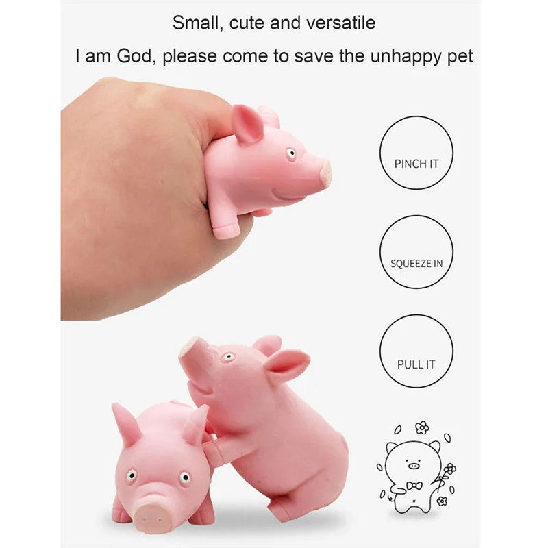 

Pink Pig Toy Stretch Pinch Restore Safe Pig Decompression Toy Relieve Stress Office Decompression