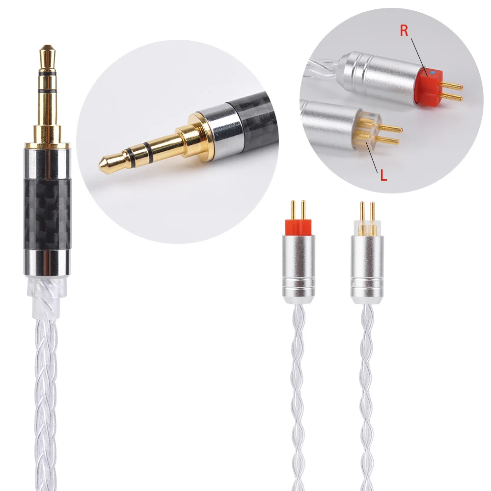 Yinyoo 16 ядерный посеребренный кабель для обновления кабеля 2 5/3 5/4 4 мм с MMCX/2pin/QDC