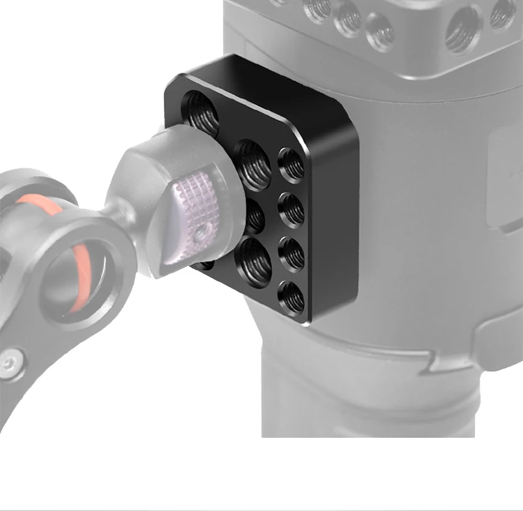 Быстросъемная Карданная Плата расширения из алюминиевого сплава Mic/Led/Monitor Mount Base