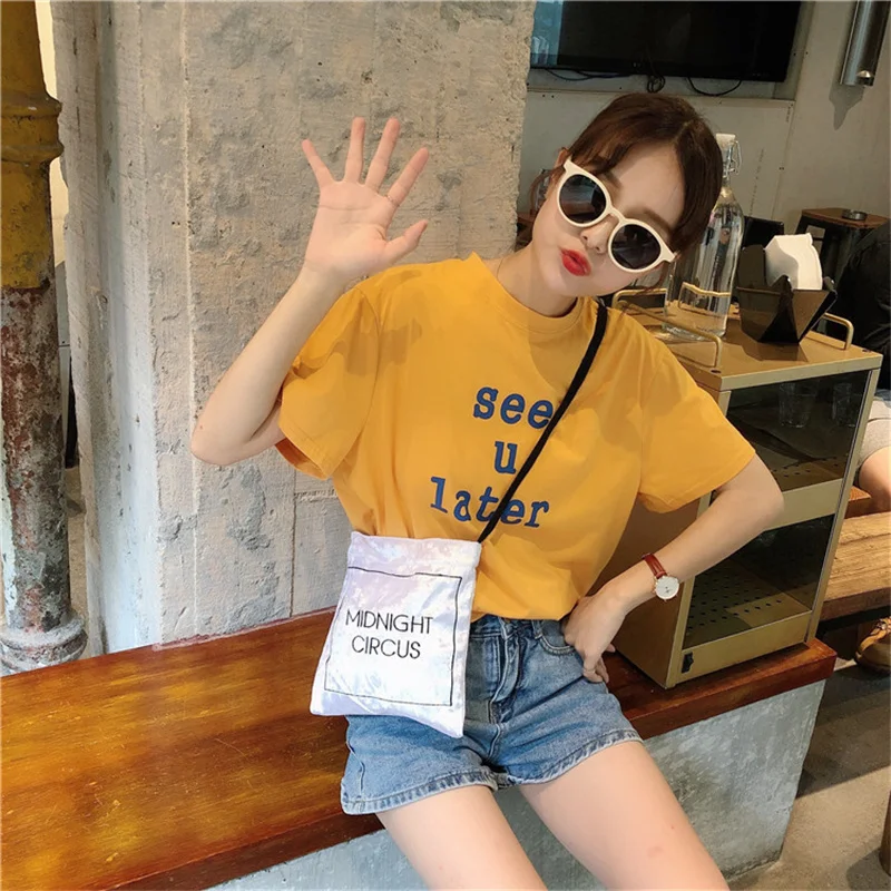 

Women Ice Velvet Shoulder Bag High Quality Canvas Crossbody Bags Female Embroidered Letters Canvas Handbags Small Tote for Girls