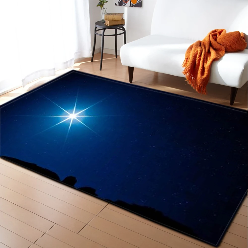 3D Universe Galaxy Carpet Living Room Home Decoration Soft Kids Rug Carpets Bedroom Dining Space Planet Area Rugs | Дом и сад