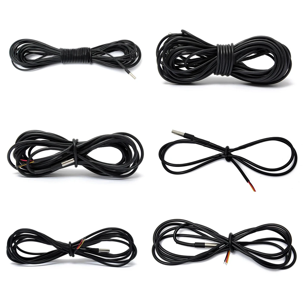 

Датчик температуры воды, термометр с щупом DS18B20, 3 провода, 5 метров