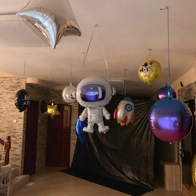 Воздушный шар Galaxy в виде ракеты украшение для дня рождения мальчиков домашний