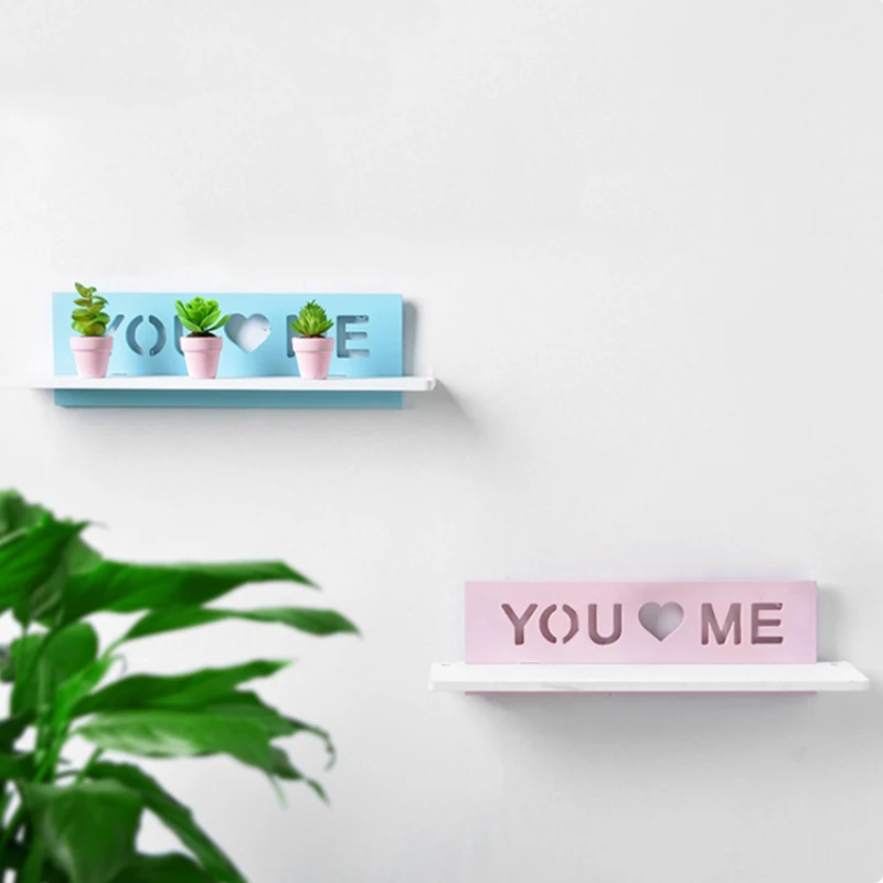 Скандинавский креативный деревянный полый Стеллаж с надписью LOVE