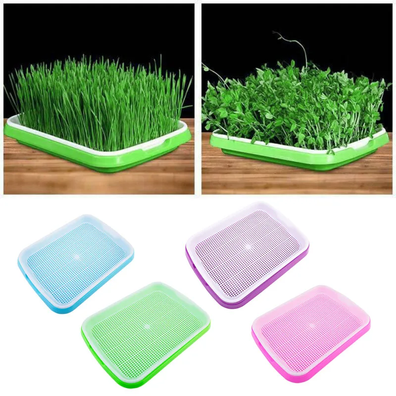 

1 Set Double Layer Vegetable Planting Tray Germination Basin Sprout Plate Dish