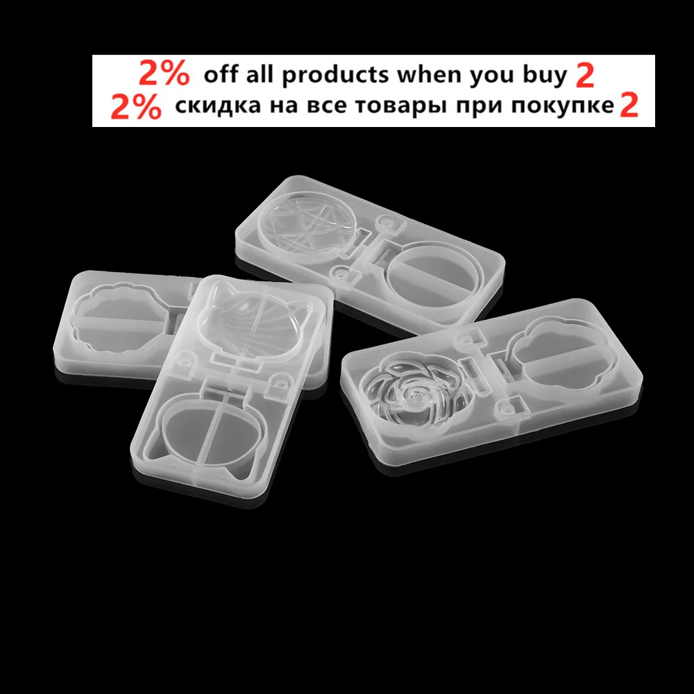 

1Pcs Rose Comestic Mirror Folding Makeup Mirror Foldable Looking Glass Silicone Epoxy Resin Mould UV Resin Molds for DIY Crafts