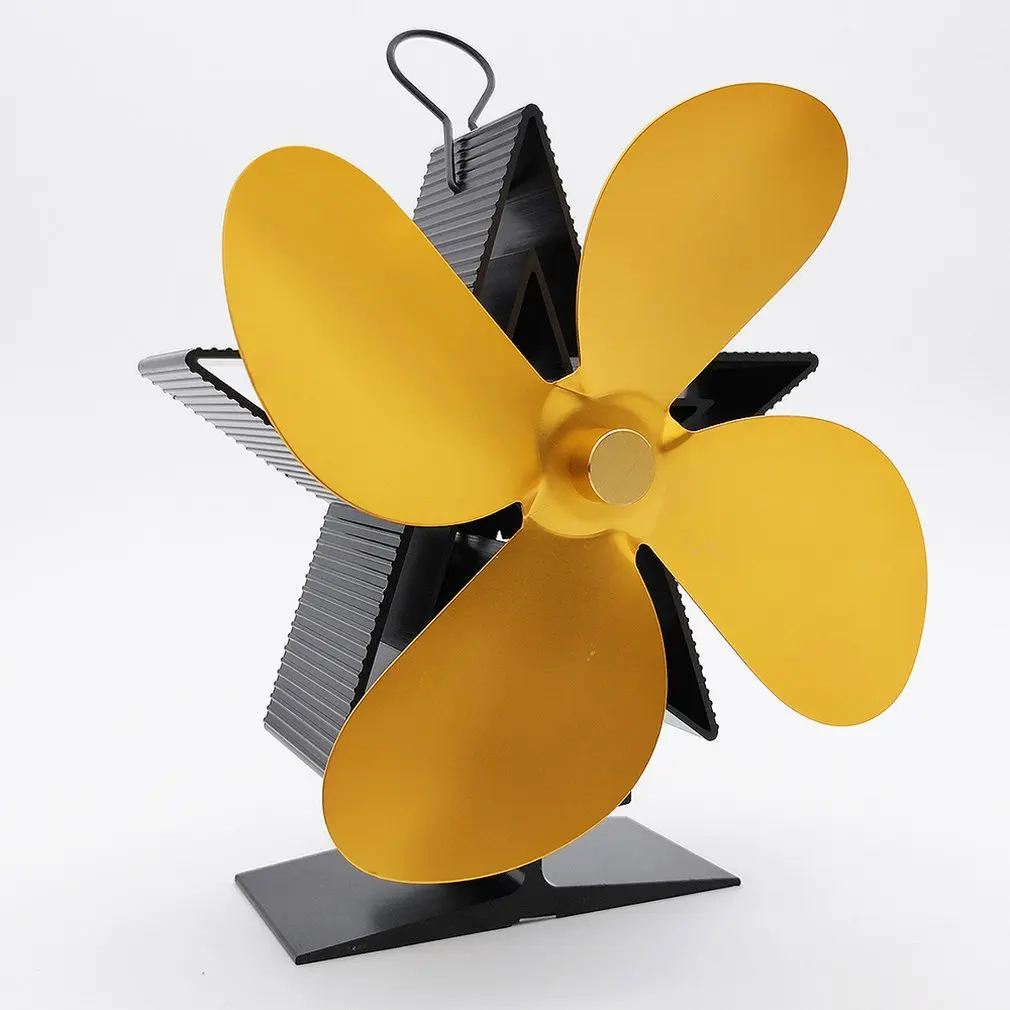 4 лезвия Тепловая печь экологический вентилятор датчик температуры Ультра тихий