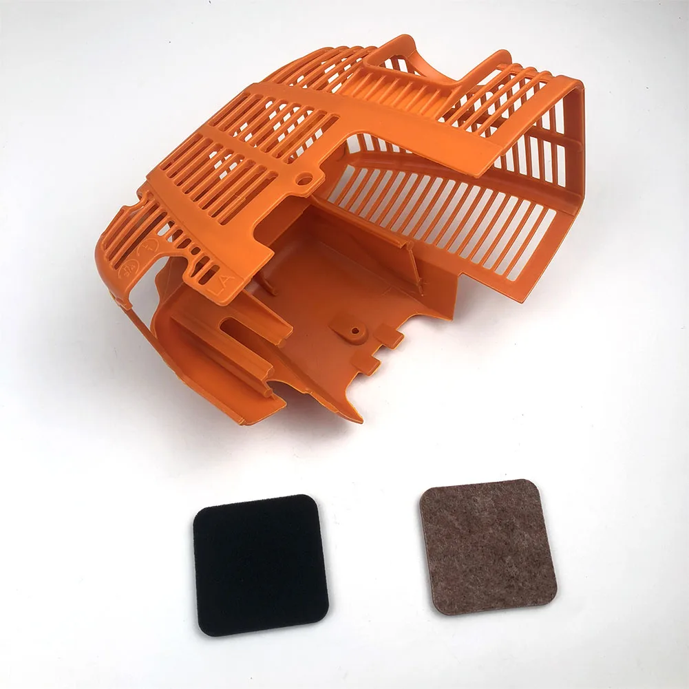 3 pcs/set Shroud Engine Cover with Air Filter For Stihl FC75 FS75 FS80 FS80R FS85 FS85R Trimmer Parts Replace OEM 4137-080-1601