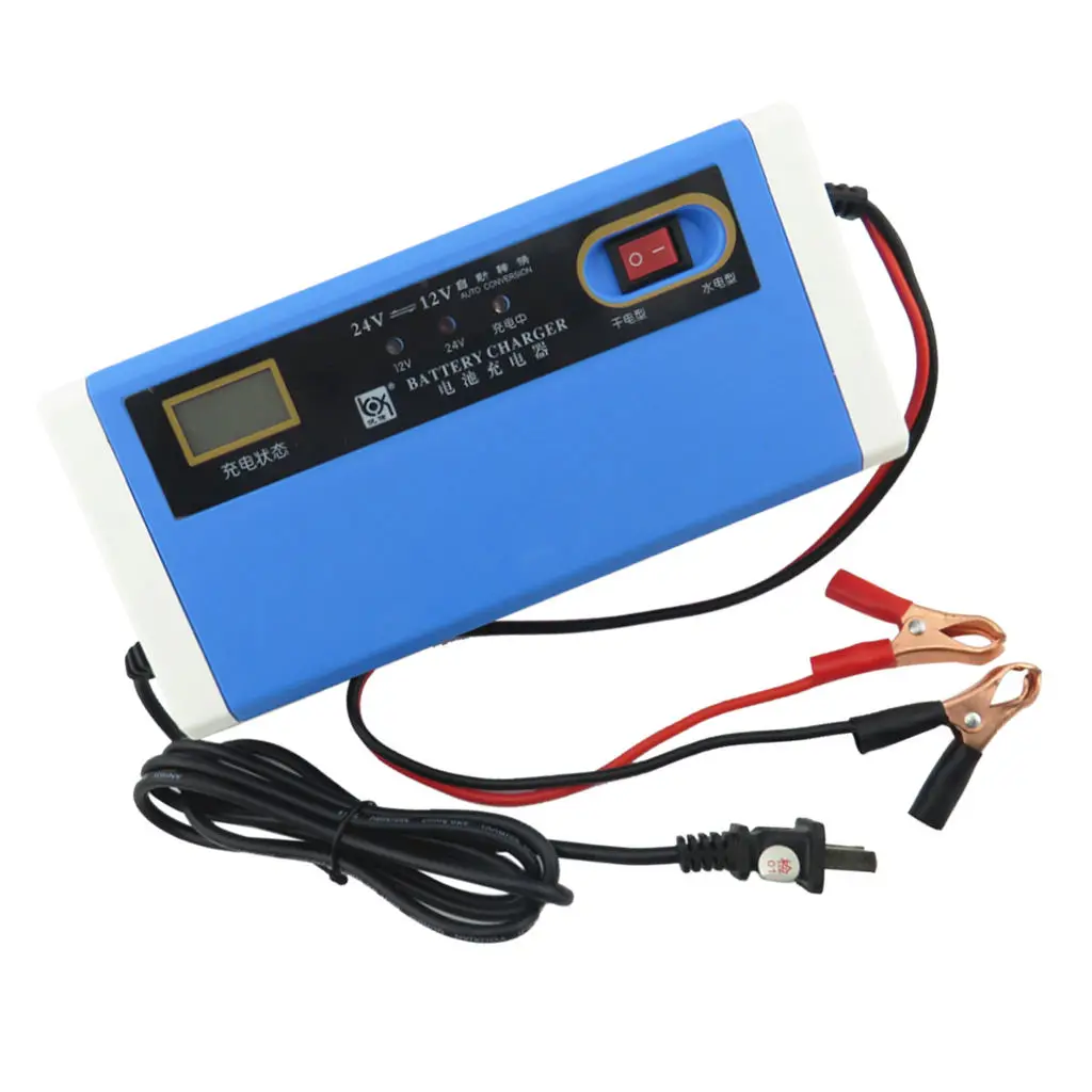

Battery Charger 12V 10A DC Intelligent Motorcycle Car Electric Scooter