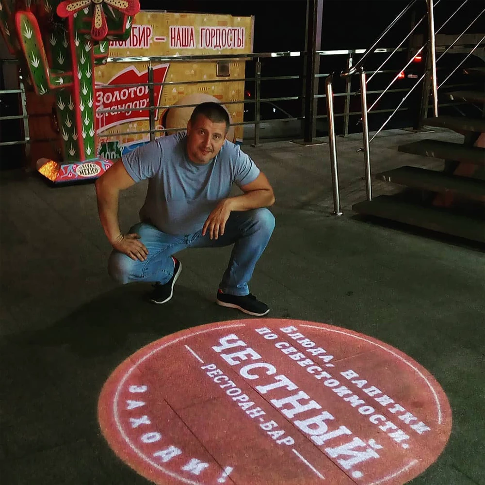 100 Вт рекламный проектор Gobo с логотипом на заказ водонепроницаемый наружный