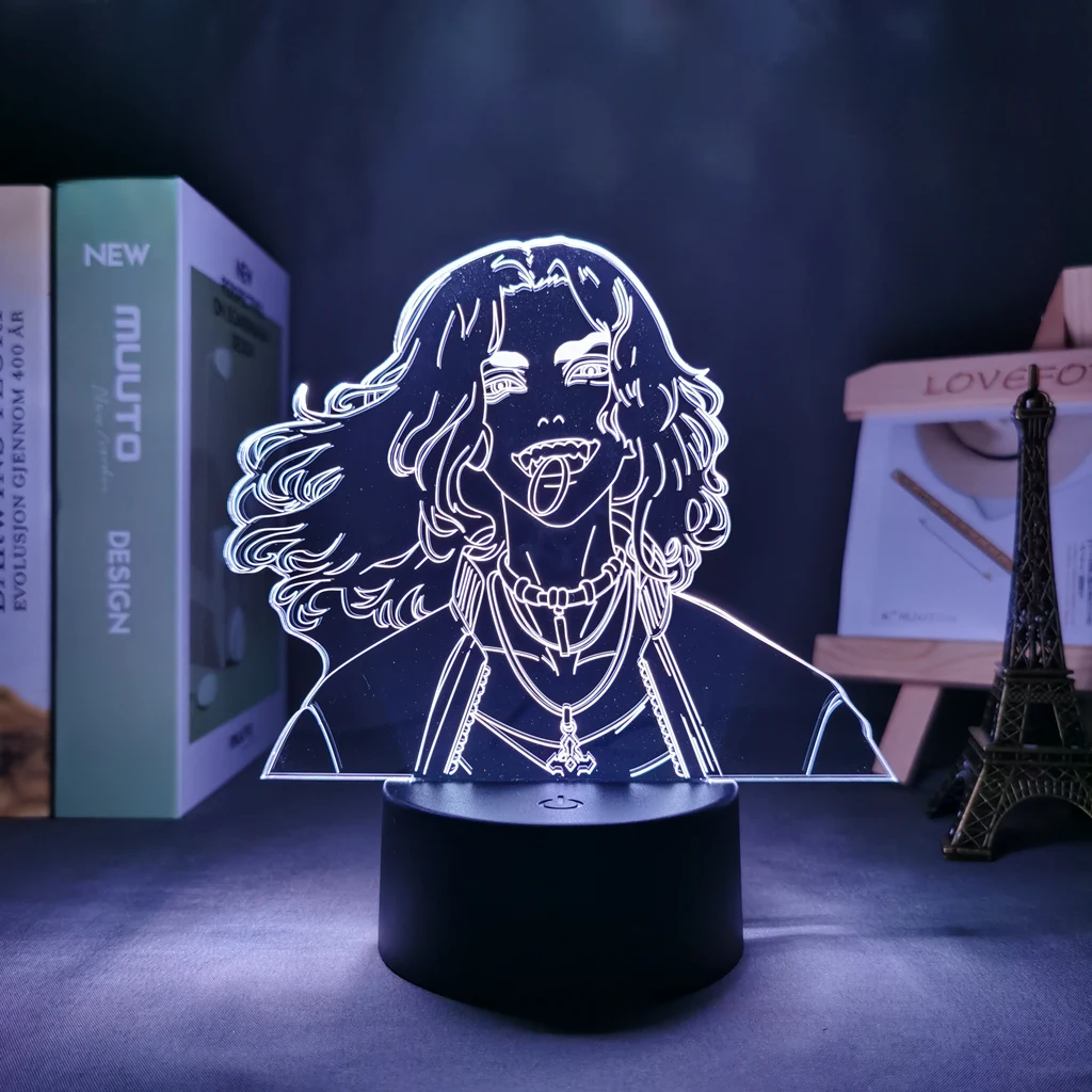Anime 3d Lamp Tokyo Revengers Baji LED Night Light for Child Bedroom Decoration Birthday Gift Room Desk Manga | Лампы и освещение