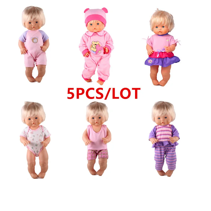 5PCS style 1 41 см Nenuco Кукла Одежда Nenuco Ropa y su Hermanita 5 шт./лот и 3 шт./лот DIY платье для 16 дюймов My Little Nenuco кукла - Цвет: 5PCS style 1