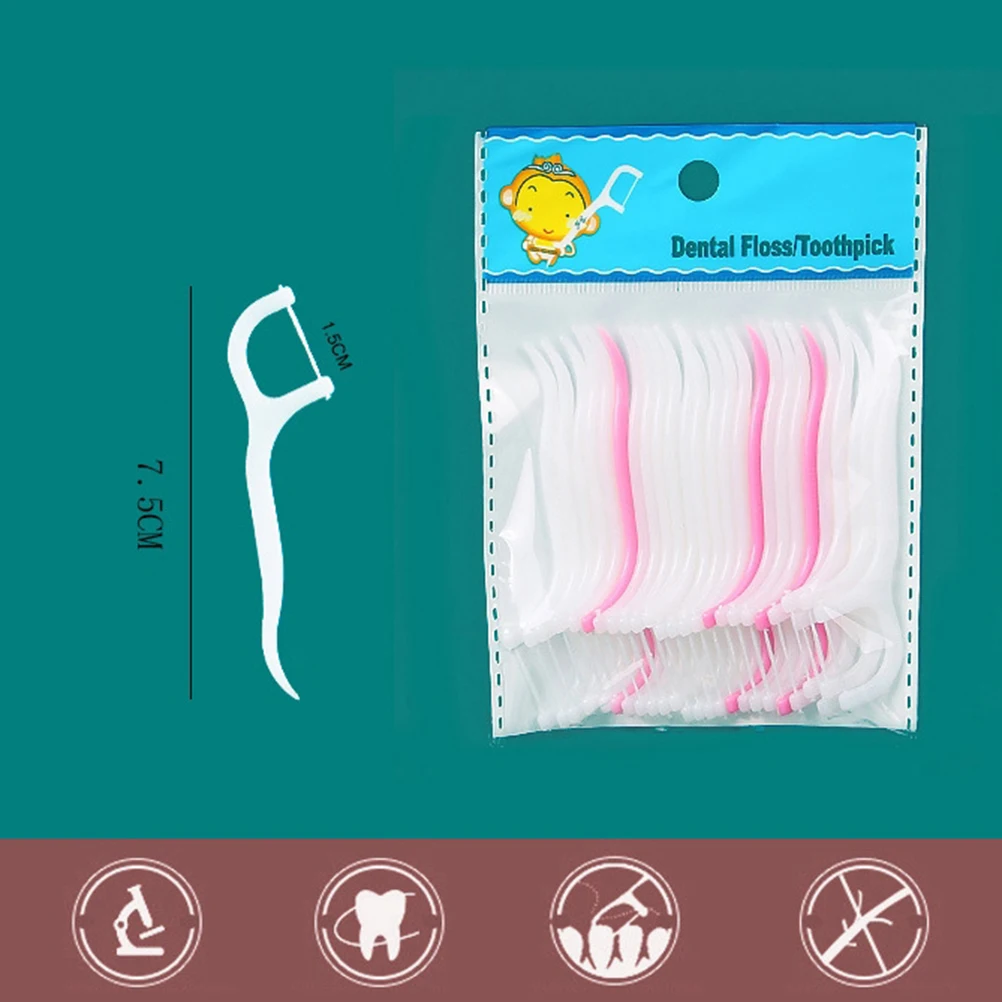 50 шт. зубочисток одноразовые зубные резинки инструменты для чистки зубов
