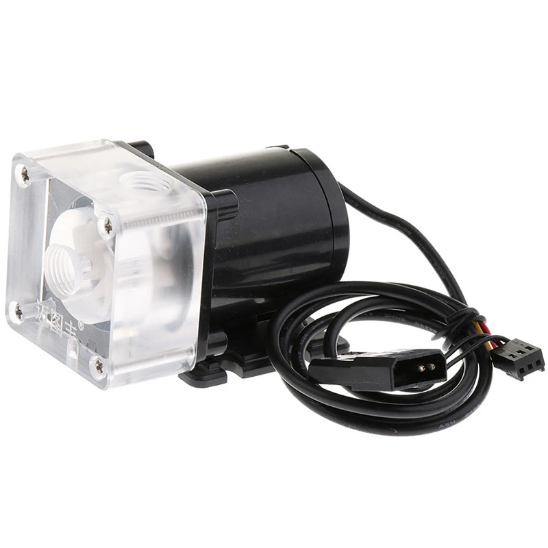 

CPU Water Cooling Pump, 12V Low Noise Desktop PC Liquid Cooling Systems DIY Kits
