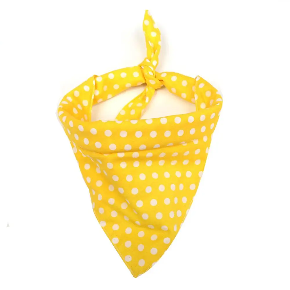 2020 Летние повязки для собак хлопковые в горошек моющиеся домашних животных шарф