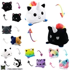 Плюшевая Детская плюшевая мультяшная игрушка единорог Кот Двусторонняя флип-кукла Симпатичные игрушки для девочки подарок на день рождения