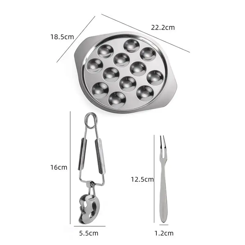 1 комплект улиточная тарелка отсек для раковины барбекю ресторан посуда
