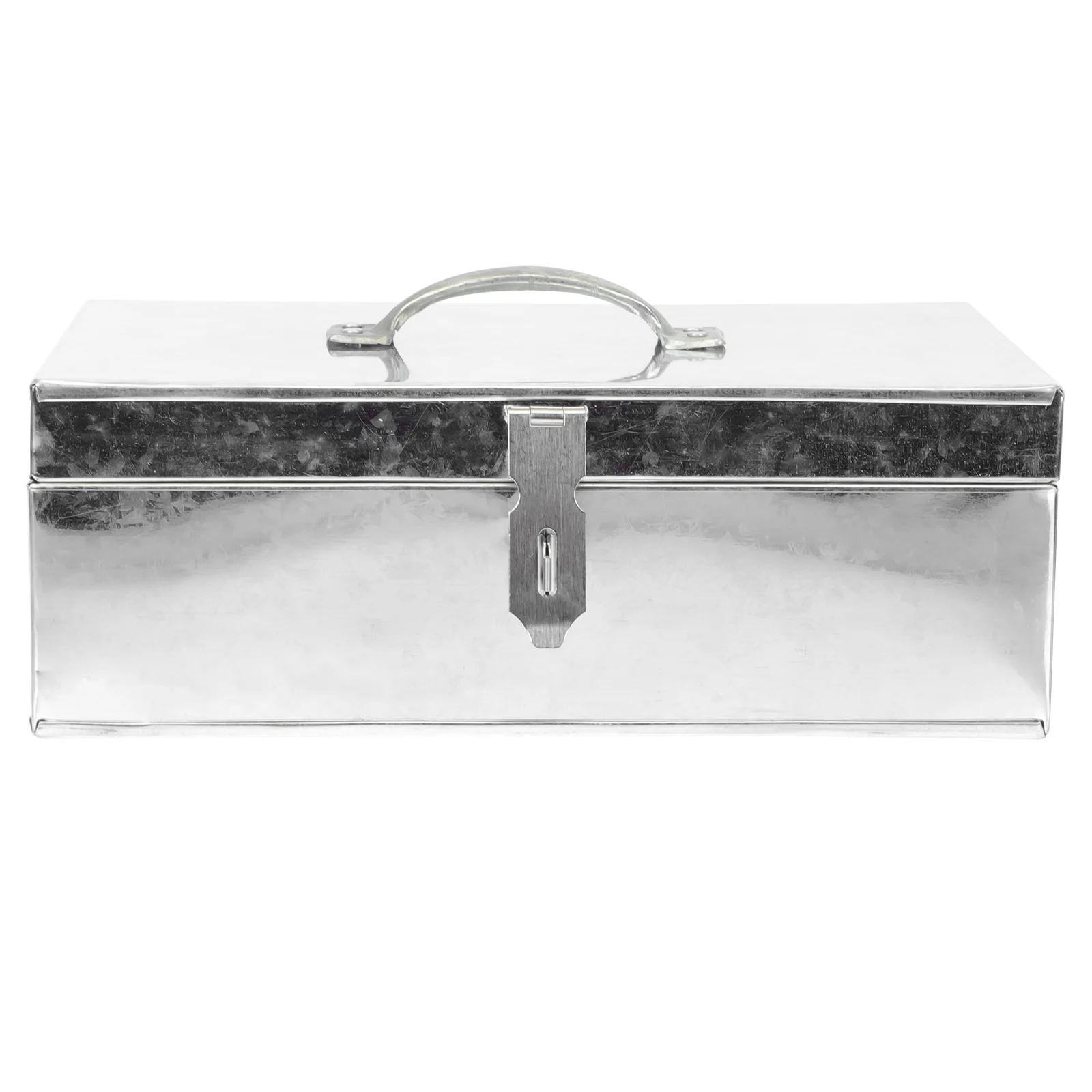 

1 шт. бытовой железный ящик для хранения листов с ручным замком, простой набор инструментов (разные цвета)