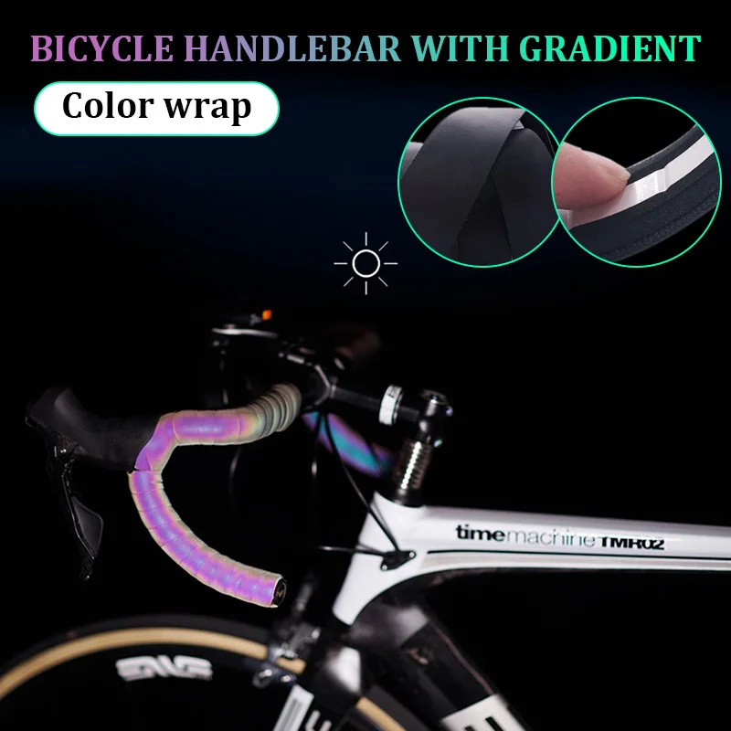 

Bike Handlebar Tapes Color Reflective Non-Slip Self-Adhesive Strips Bicycle Bar Tape for Bikes Cycling &T8
