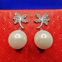 925 earrings stone pearl jewelry for women siver 925 jewelry orecchini aros mujer oreja bizuteria pearl gemstone drop earrings