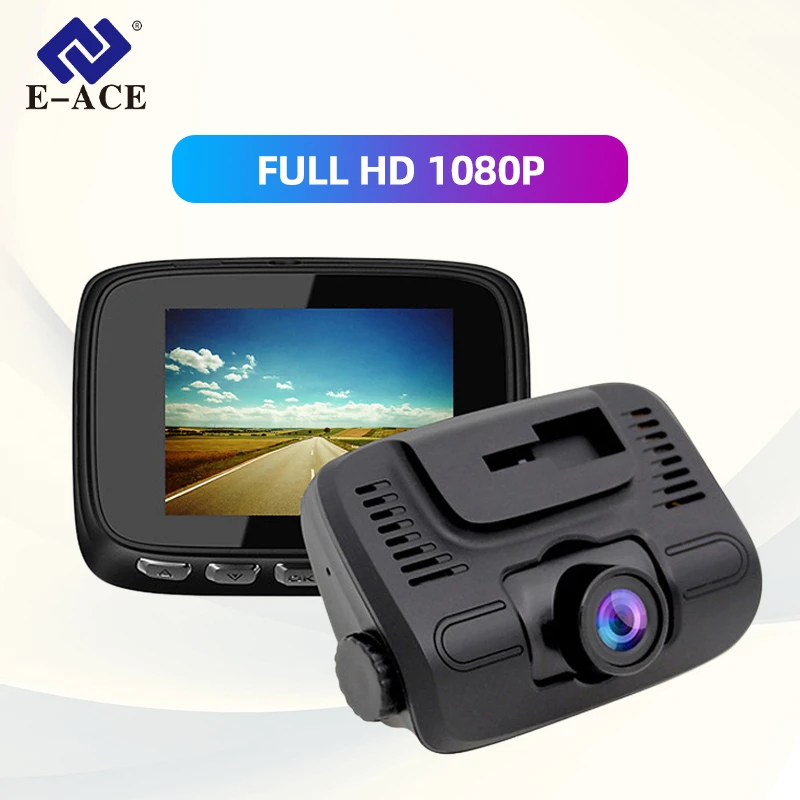 Автомобильный видеорегистратор с двумя объективами E ACE B24 2 0 дюймовый мини Full HD