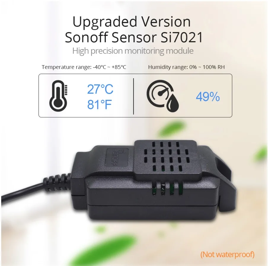 SONOFF TH10/TH16 SI7021 переключатель датчика влажности беспроводной датчик контроля температуры Wifi умный дом пульт дистанционного управления
