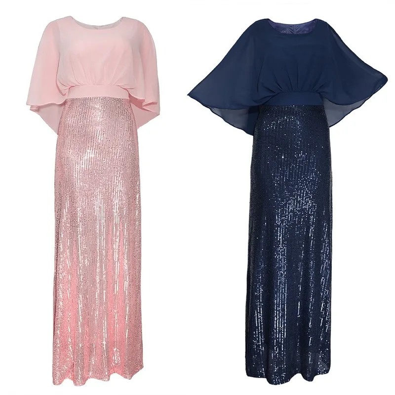 Африканские платья для женщин эластичное Африканское платье с блестками