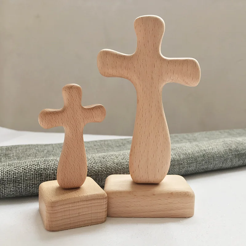 

German Beech Wooden cross ornaments cross wooden crafts decorations