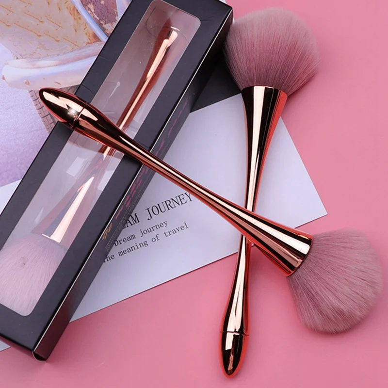 

2021 High Quality Rose Gold Powder Blush Makeup Brush For Shading Foundation Base Contour Make Up Brush Concealer Cosmetic