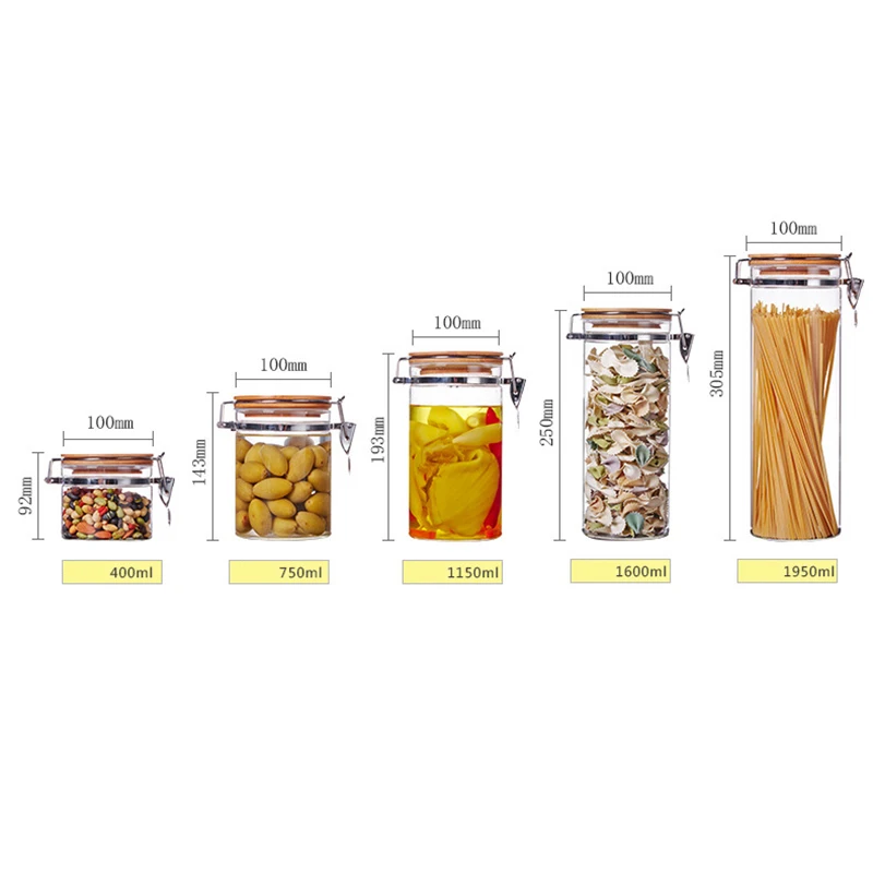 Стеклянная банка для хранения еды специй чая с крышкой герметичные банки бутылка