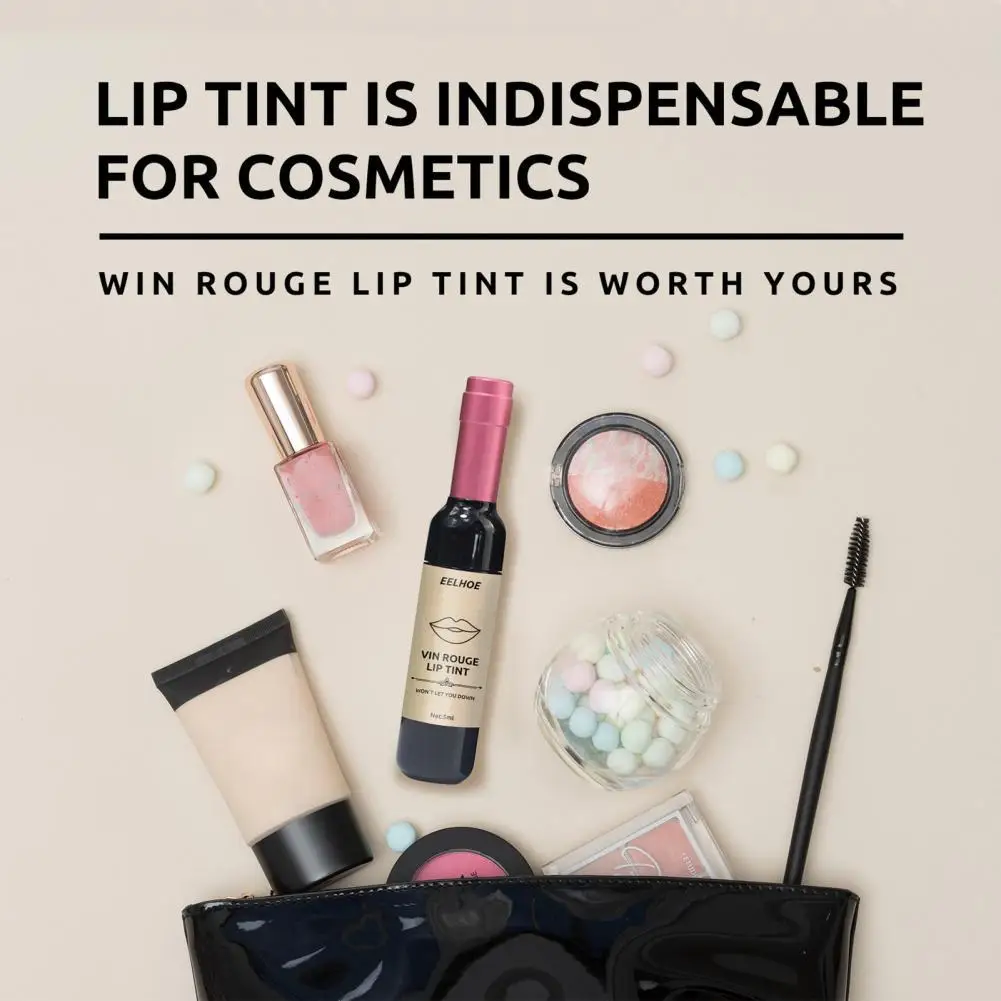 

5ml Wine Lip Dye Lipstick Universal High Pigmented Wine Lip Dye lipstick Velvet Texture Waterproof Liquid Lipstick