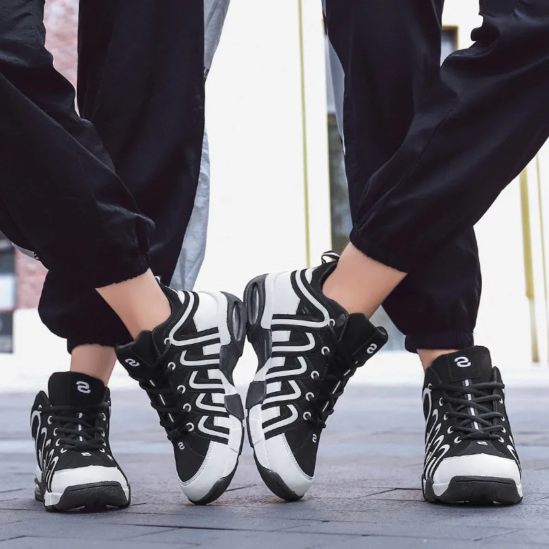 New Men Basketball Shoes Women Air Cushion Sneakers Quality Pu Leather Breathable Damping Athletic Sport Walking | Спорт и