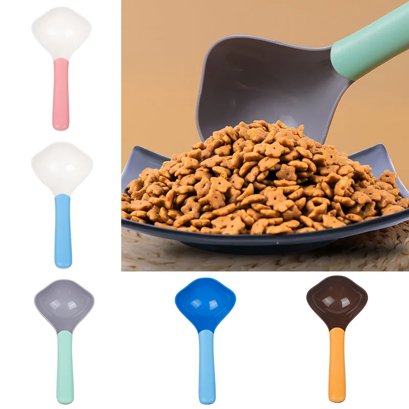 

2021 new style pet cat food dog food spoon plastic PP pet food spoon dog cat supplies pet food spoon shovel