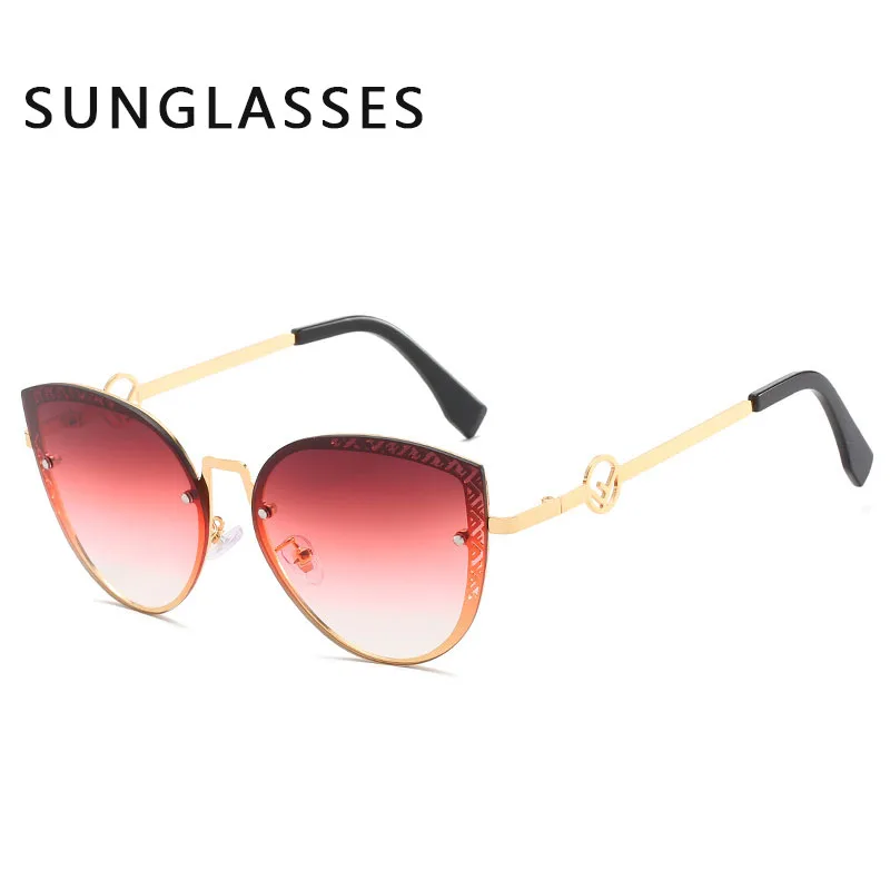 

New Cat Eye Sunglasses Casual Fashion Big Frame Women's Ocean Lens Sunglasses Gafas De Sol Ojo De Gato Para Mujer