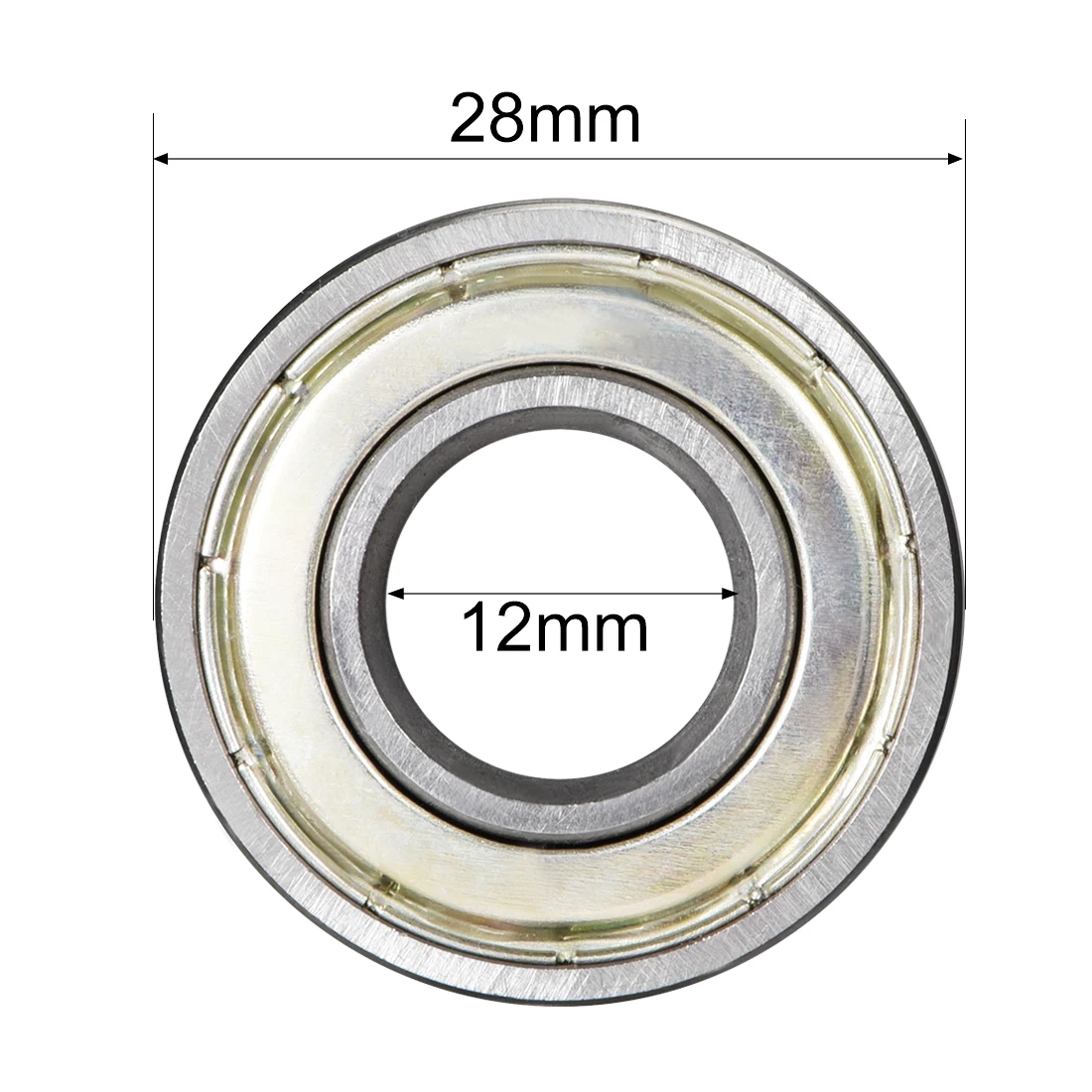 

uxcell 6000-6009ZZ/-2RS Deep Groove Ball Bearing Double Shield/Sealed Carbon Steel Bearings 6001ZZ (8Qty)