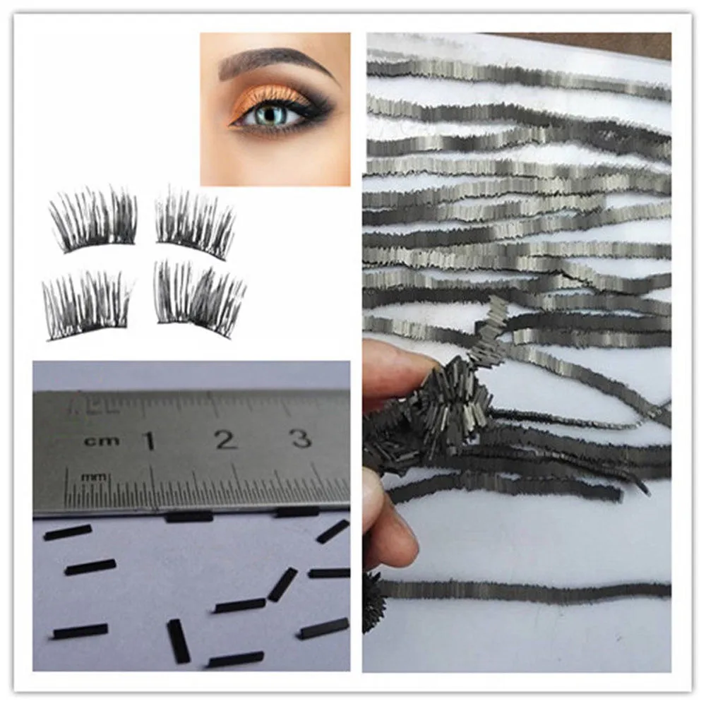 

100Pcs Reusable Magnet Sheet For 3D Magnetic False Eyelashes Extension Handmade 3d mink lashes magnetic eyelashes make up