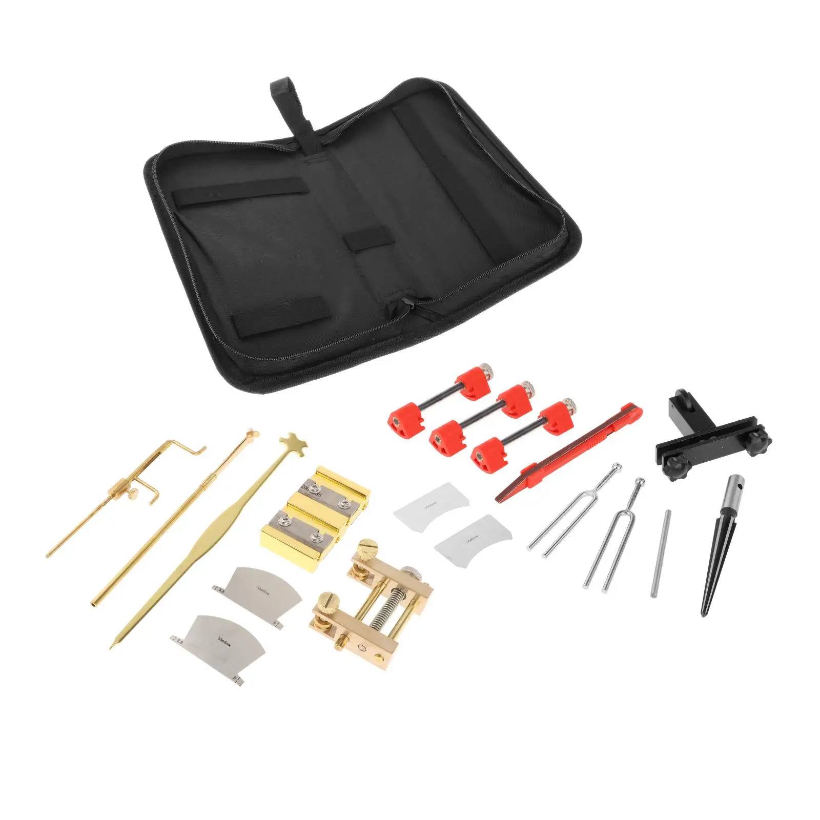 

17pcs Sound Post Gauge Clip Set and Violin Peg Shaver Repair Luthier Tool