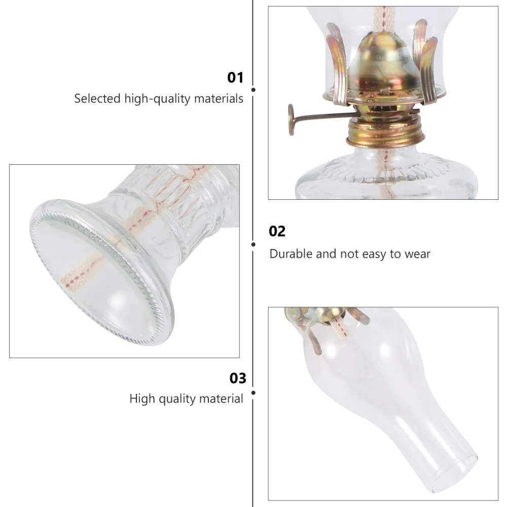 Ретро Классическая керосиновая лампа домашний винтажный стеклянный подсвечник