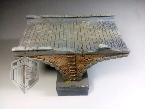 Масштаб 1:72 литье под давлением полимерный мост сцена платформы модель